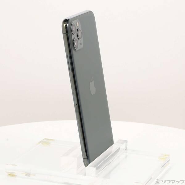 〔中古〕Apple(アップル) iPhone11 Pro Max 256GB ミッドナイトグリーン MWHM2J／A SoftBank〔198-ud〕 |  | 03