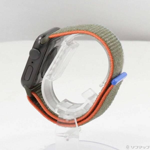 〔中古〕Apple(アップル) Apple Watch SE 第1世代 GPS 40mm スペースグレイアルミニウムケース オリーブスポーツバンド〔368-ud〕 |  | 01