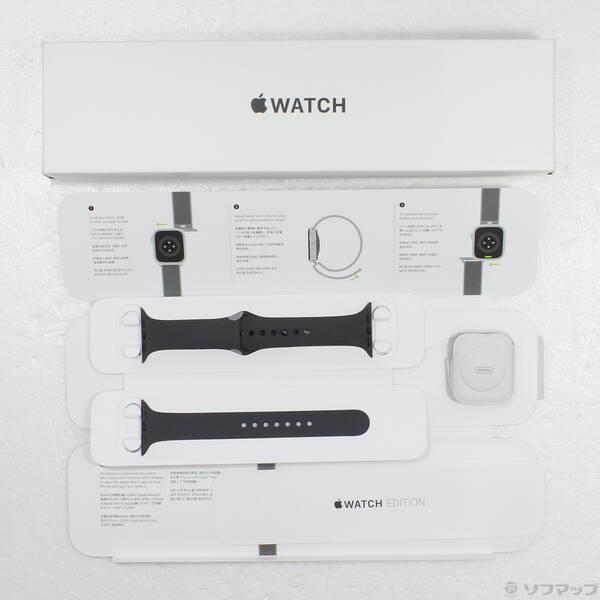 〔中古〕Apple(アップル) Apple Watch Series 7 GPS + Cellular 45mm スペースブラックチタニウムケース アビスブルー／モスグリーンスポーツループ〔349-ud〕 |  | 04