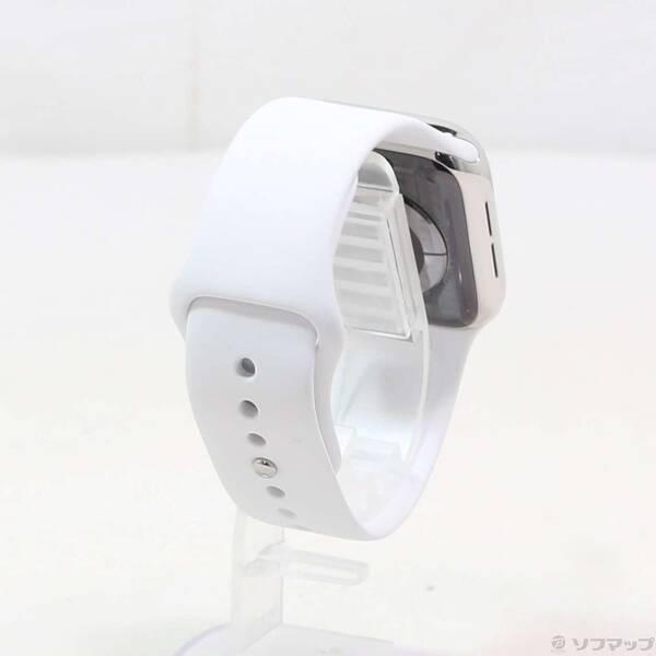 〔中古〕Apple(アップル) Apple Watch Series 5 GPS + Cellular 40mm ステンレススチールケース ホワイトスポーツバンド〔371-ud〕 |  | 02