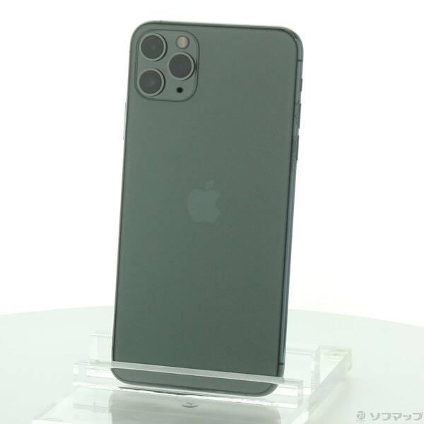 〔中古〕Apple(アップル) iPhone11 Pro Max 512GB ミッドナイトグリーン MWHR2J／A SoftBank〔344-ud〕 | 