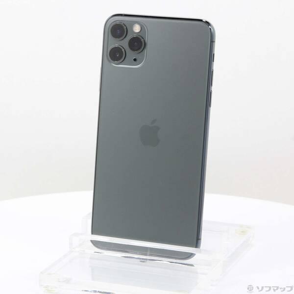 〔中古〕Apple(アップル) iPhone11 Pro Max 256GB ミッドナイトグリーン MWHM2J／A SoftBank〔258-ud〕 | 