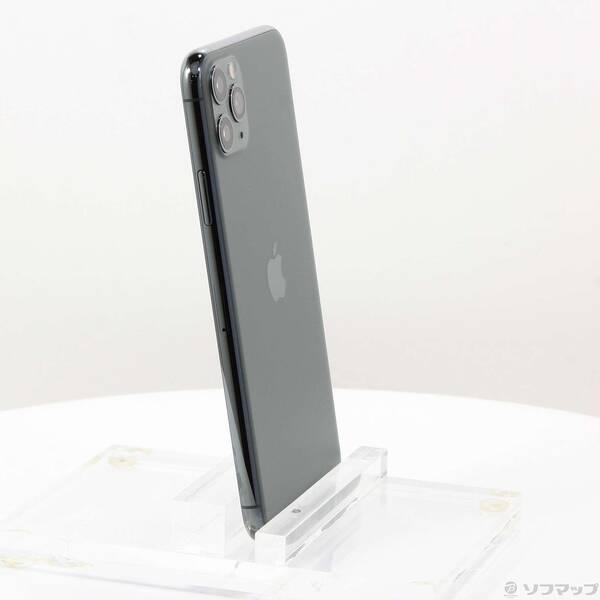 〔中古〕Apple(アップル) iPhone11 Pro Max 256GB ミッドナイトグリーン MWHM2J／A SoftBank〔258-ud〕 |  | 03