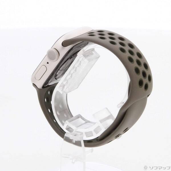 〔中古〕Apple(アップル) Apple Watch Series 7 GPS 41mm スターライトアルミニウムケース オリーブグレイ／カーゴカーキNikeスポーツバンド〔295-ud〕 |  | 01