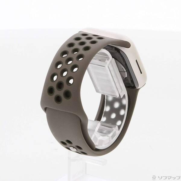 〔中古〕Apple(アップル) Apple Watch Series 7 GPS 41mm スターライトアルミニウムケース オリーブグレイ／カーゴカーキNikeスポーツバンド〔295-ud〕 |  | 02