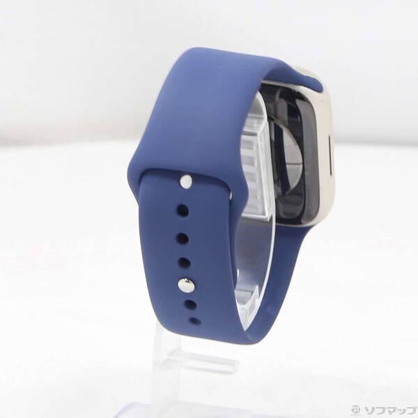 〔中古〕Apple(アップル) Apple Watch Series 7 GPS 45mm スターライトアルミニウムケース デニムスポーツバンド〔269-ud〕 |  | 02