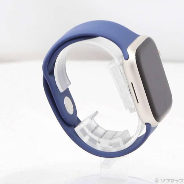 〔中古〕Apple(アップル) Apple Watch Series 7 GPS 45mm スターライトアルミニウムケース デニムスポーツバンド〔269-ud〕 |  | 03