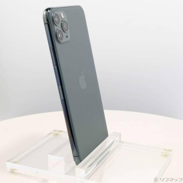 〔中古〕Apple(アップル) iPhone11 Pro Max 64GB ミッドナイトグリーン MWHH2J／A SIMフリー〔258-ud〕 |  | 03