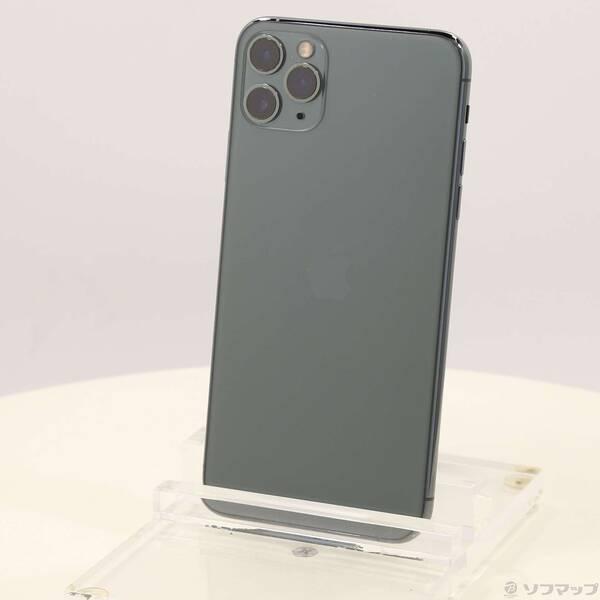 〔中古〕Apple(アップル) iPhone11 Pro Max 256GB ミッドナイトグリーン MWHM2J／A SoftBank〔258-ud〕 | 