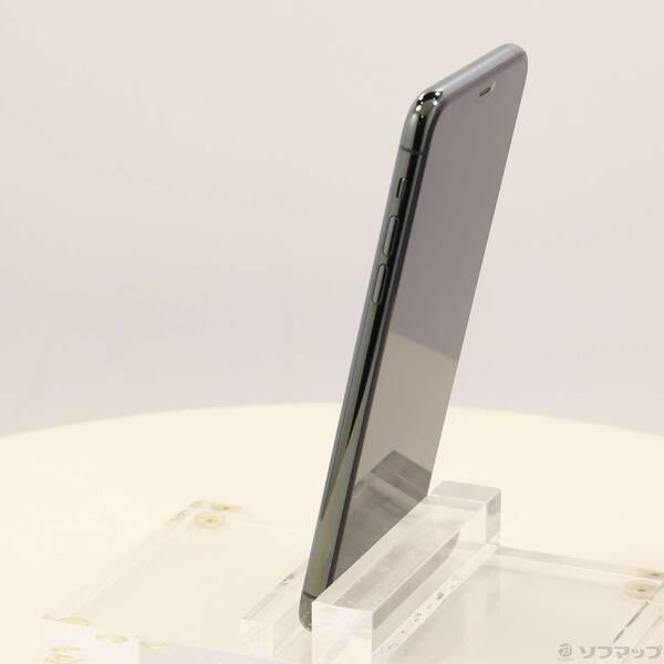 〔中古〕Apple(アップル) iPhone11 Pro Max 256GB ミッドナイトグリーン MWHM2J／A SoftBank〔258-ud〕 |  | 01