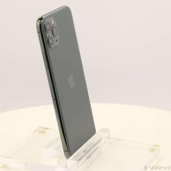 〔中古〕Apple(アップル) iPhone11 Pro Max 256GB ミッドナイトグリーン MWHM2J／A SoftBank〔258-ud〕 |  | 03