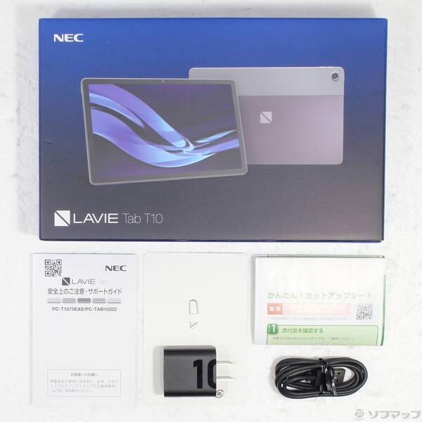 〔中古〕NEC(エヌイーシー) LAVIE Tab T10 128GB ストームグレー PC-T1075EAS Wi-Fi〔262-ud〕 |  | 04