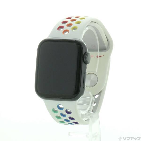 〔中古〕Apple(アップル) Apple Watch Series 6 GPS 40mm スペースグレイアルミニウムケース プライドエディションNikeスポーツバンド〔258-ud〕 | 