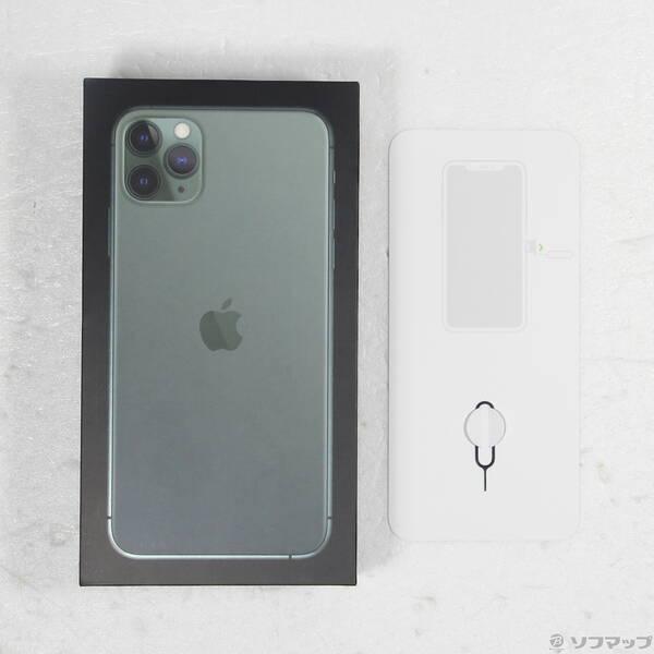 〔中古〕Apple(アップル) iPhone11 Pro Max 256GB ミッドナイトグリーン MWHM2J／A SIMフリー〔196-ud〕 |  | 04