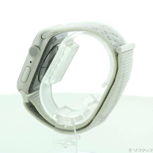 〔中古〕Apple(アップル) Apple Watch Series 7 Nike GPS 45mm スターライトアルミニウムケース サミットホワイトNikeスポーツループ〔262-ud〕 |  | 01