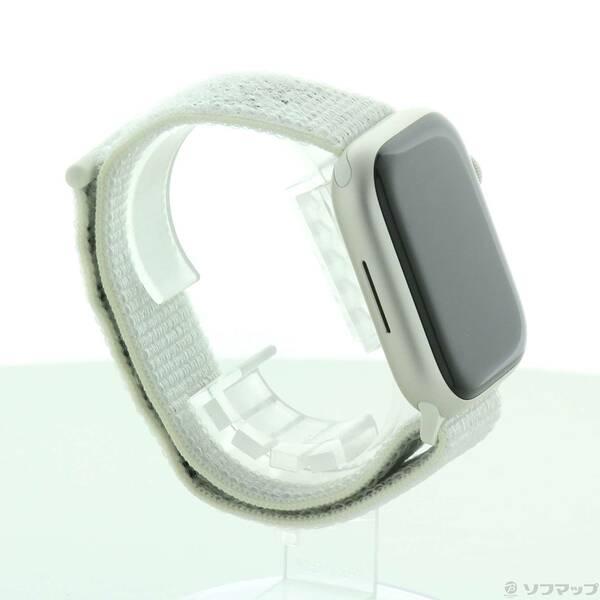 〔中古〕Apple(アップル) Apple Watch Series 7 Nike GPS 45mm スターライトアルミニウムケース サミットホワイトNikeスポーツループ〔262-ud〕 |  | 03