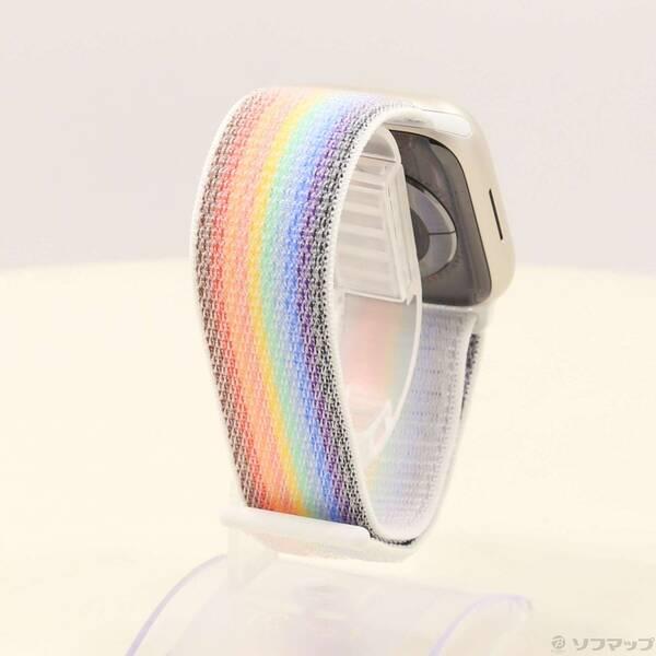 〔中古〕Apple(アップル) Apple Watch Series 7 GPS 45mm スターライトアルミニウムケース プライドエディションスポーツループ〔262-ud〕 |  | 02