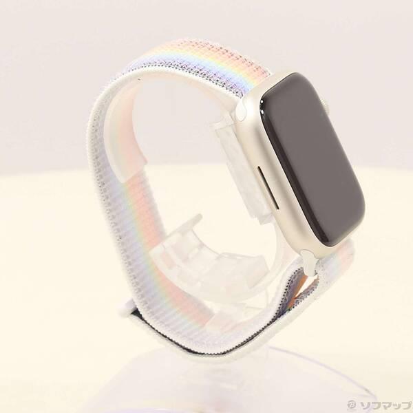 〔中古〕Apple(アップル) Apple Watch Series 7 GPS 45mm スターライトアルミニウムケース プライドエディションスポーツループ〔262-ud〕 |  | 03