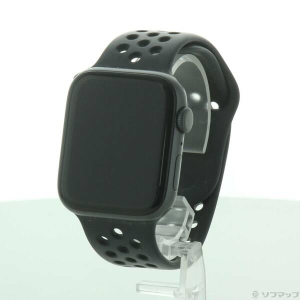 〔中古〕Apple(アップル) Apple Watch Series 6 Nike GPS 44mm スペースグレイアルミニウムケース アンスラサイト／ブラックNikeスポーツバンド〔198-ud〕 | 