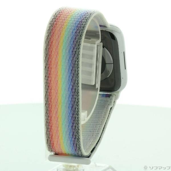 〔中古〕Apple(アップル) Apple Watch Series 8 GPS 45mm シルバーアルミニウムケース プライドエディションスポーツループ〔262-ud〕 |  | 02