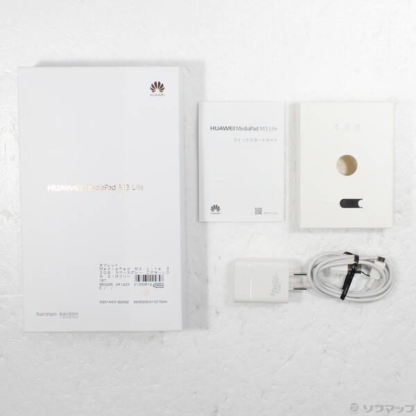 〔中古〕HUAWEI(ファーウェイ) MediaPad M3 Lite 32GB スペースグレー CPN-L09 SIMフリー〔196-ud〕 |  | 04