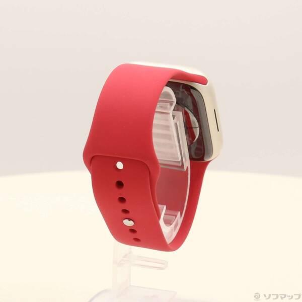 〔中古〕Apple(アップル) Apple Watch Series 7 GPS 45mm スターライトアルミニウムケース レッドスポーツバンド〔262-ud〕 |  | 02
