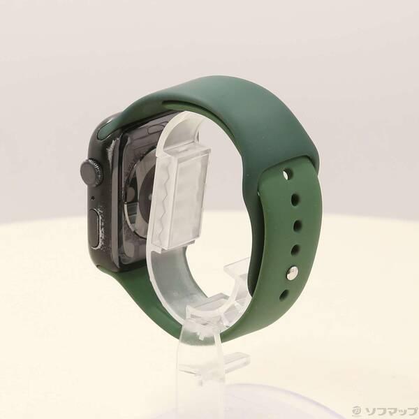 〔中古〕Apple(アップル) Apple Watch Series 7 GPS 45mm グリーンアルミニウムケース クローバースポーツバンド〔344-ud〕 |  | 01