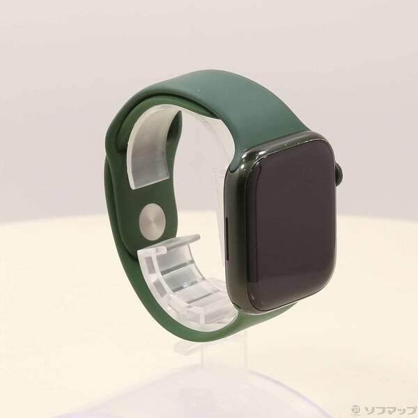 〔中古〕Apple(アップル) Apple Watch Series 7 GPS 45mm グリーンアルミニウムケース クローバースポーツバンド〔344-ud〕 |  | 03