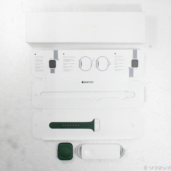 〔中古〕Apple(アップル) Apple Watch Series 7 GPS 45mm グリーンアルミニウムケース クローバースポーツバンド〔344-ud〕 |  | 04