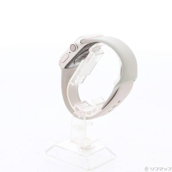 〔中古〕Apple(アップル) Apple Watch Series 7 GPS + Cellular 41mm スターライトアルミニウムケース スターライトスポーツバンド〔262-ud〕 |  | 01
