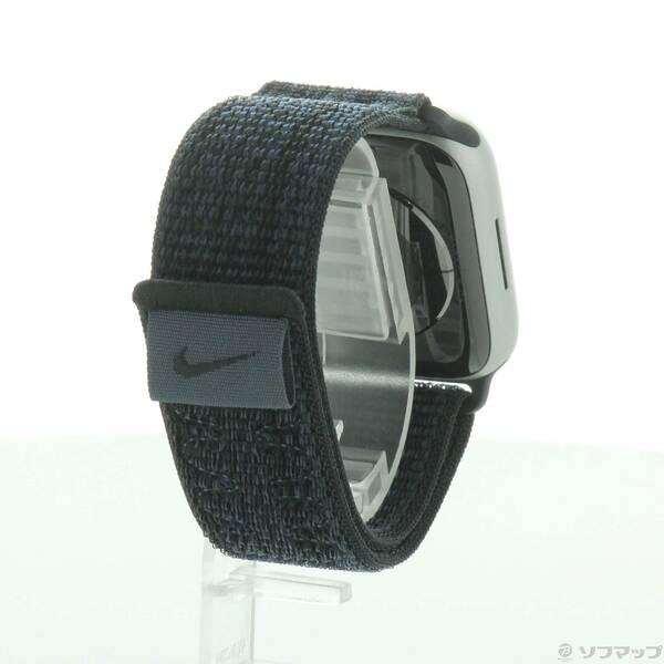 〔中古〕Apple(アップル) Apple Watch Series 9 GPS 45mm シルバーアルミニウムケース ブラック／ブルーNikeスポーツループ〔262-ud〕 |  | 02