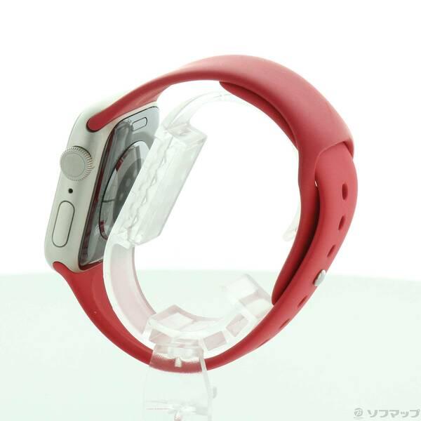 〔中古〕Apple(アップル) Apple Watch Series 7 GPS 41mm スターライトアルミニウムケース レッドスポーツバンド〔262-ud〕 |  | 01
