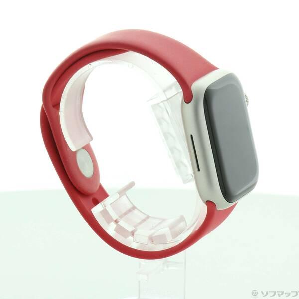 〔中古〕Apple(アップル) Apple Watch Series 7 GPS 41mm スターライトアルミニウムケース レッドスポーツバンド〔262-ud〕 |  | 03