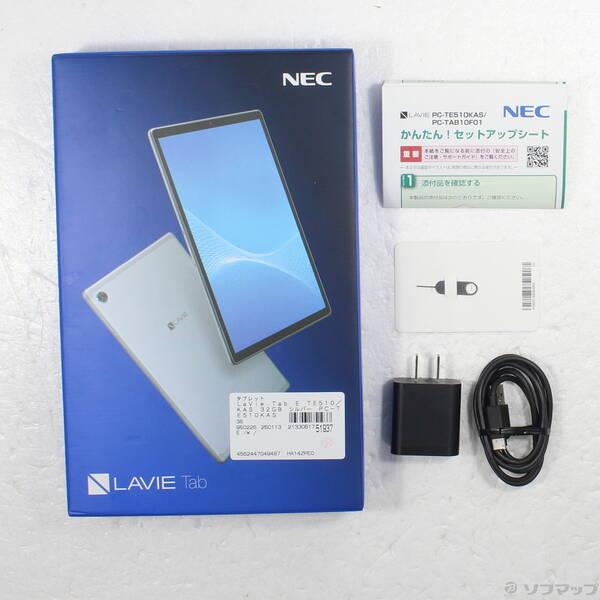 〔中古〕NEC(エヌイーシー) LaVie Tab E TE510／KAS 32GB シルバー PC-TE510KAS Wi-Fi〔305-ud〕 |  | 04