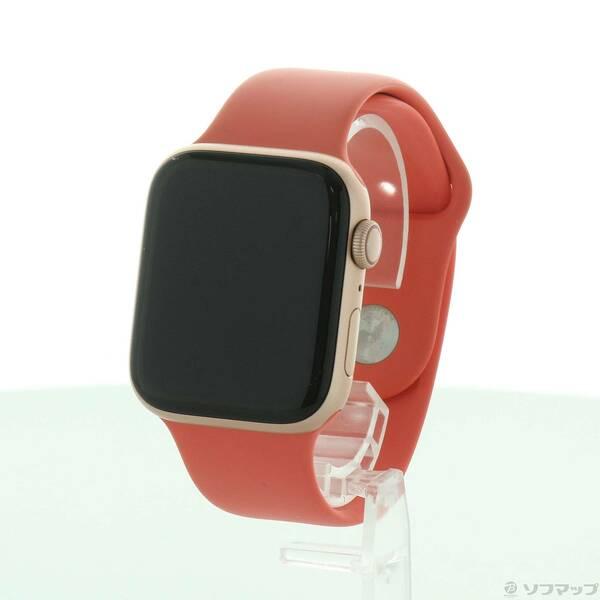 〔中古〕Apple(アップル) Apple Watch Series 6 GPS + Cellular 44mm ゴールドアルミニウムケース ピンクシトラススポーツバンド〔196-ud〕 | 