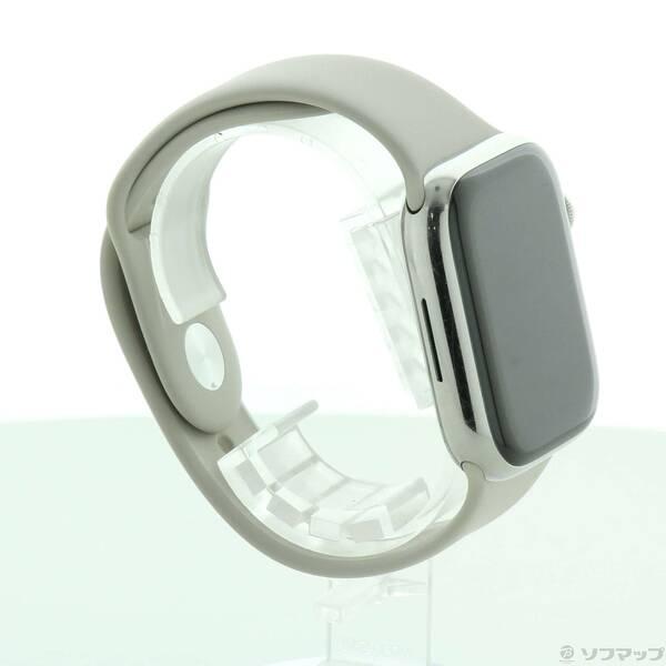 〔中古〕Apple(アップル) Apple Watch Series 7 GPS + Cellular 45mm シルバーステンレススチールケース スターライトスポーツバンド〔262-ud〕 |  | 03