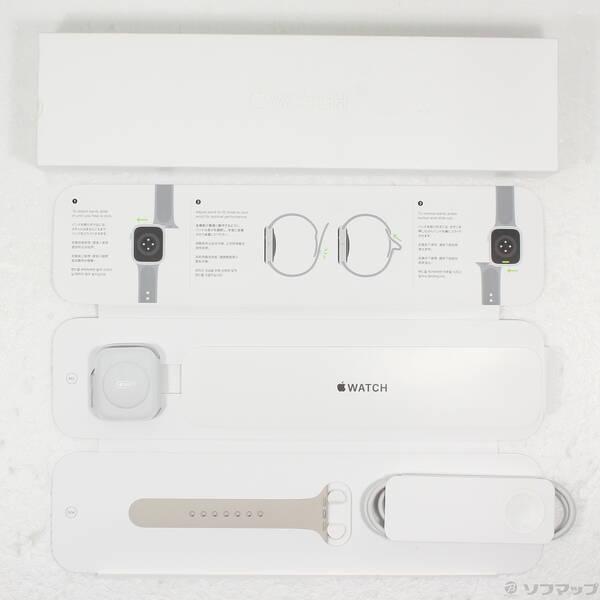 〔中古〕Apple(アップル) Apple Watch Series 7 GPS + Cellular 45mm シルバーステンレススチールケース スターライトスポーツバンド〔262-ud〕 |  | 04