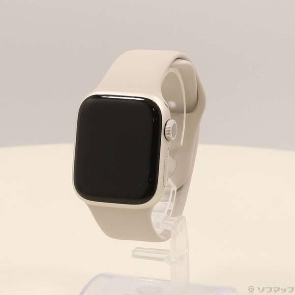 〔中古〕Apple(アップル) Apple Watch Series 7 GPS 41mm スターライトアルミニウムケース スターライトスポーツバンド〔262-ud〕 | 