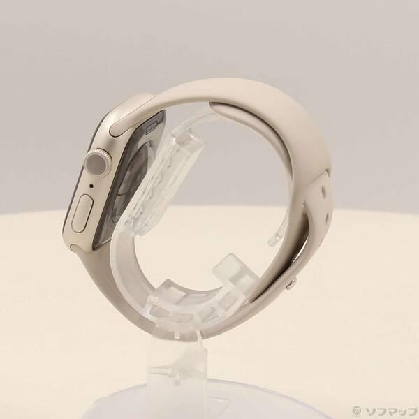 〔中古〕Apple(アップル) Apple Watch Series 7 GPS 41mm スターライトアルミニウムケース スターライトスポーツバンド〔262-ud〕 |  | 01