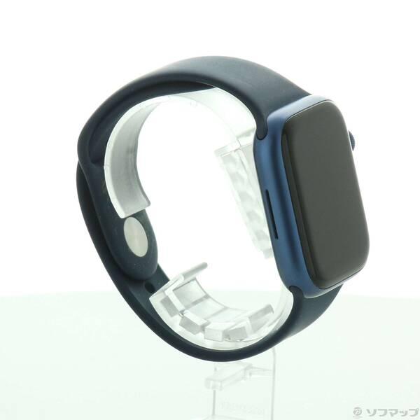 〔中古〕Apple(アップル) Apple Watch Series 7 GPS 45mm ブルーアルミニウムケース アビスブルースポーツバンド〔262-ud〕 |  | 03