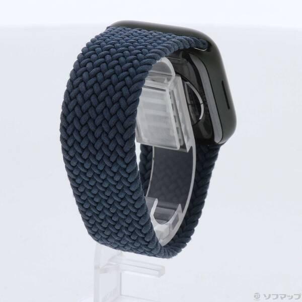 〔中古〕Apple(アップル) Apple Watch Series 7 GPS 45mm グリーンアルミニウムケース アビスブルーブレイデッドソロループ〔262-ud〕 |  | 02