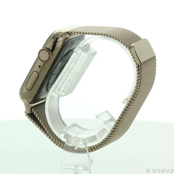 〔中古〕Apple(アップル) Apple Watch Series 5 GPS + Cellular 44mm ゴールドステンレススチールケース ゴールドミラネーゼループ〔344-ud〕 |  | 01
