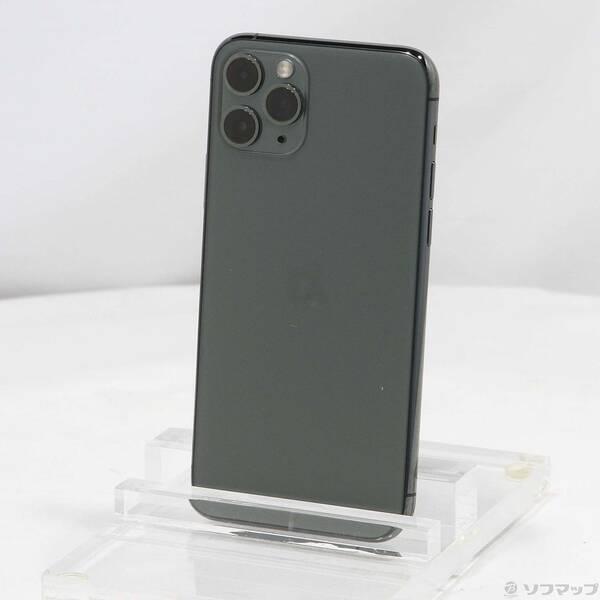 〔中古〕SoftBank iPhone11 Pro 512GB ミッドナイトグリーン MWCG2J／A SoftBank〔262-ud〕 | 