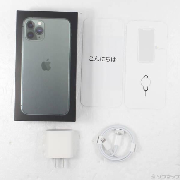 〔中古〕SoftBank iPhone11 Pro 512GB ミッドナイトグリーン MWCG2J／A SoftBank〔262-ud〕 |  | 04