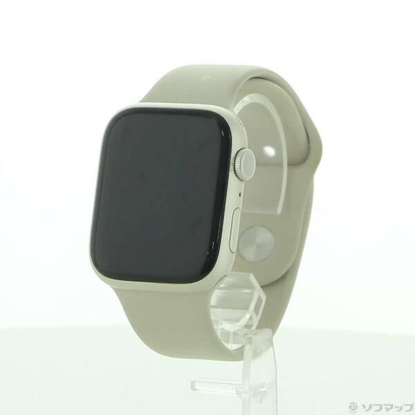 〔中古〕Apple(アップル) Apple Watch Series 8 GPS 45mm スターライトアルミニウムケース スターライトスポーツバンド〔198-ud〕 | 