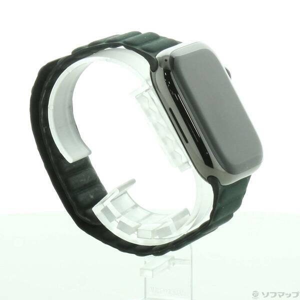 〔中古〕Apple(アップル) Apple Watch Series 9 GPS + Cellular 45mm グラファイトステンレススチールケース エバーグリーンマグネティックリンク〔262-ud〕 |  | 03