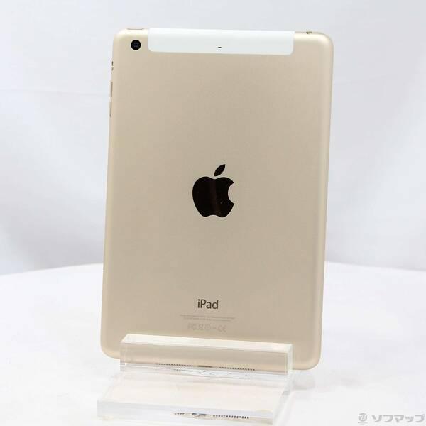 〔中古〕au iPad mini 3 16GB ゴールド MGYR2J／A au〔262-ud〕 | 