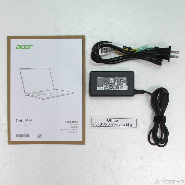 〔中古〕Acer(エイサー) 〔展示品〕 Swift 14 AI SF14-11T-A96Z／F スチールグレイ〔258-ud〕 |  | 04