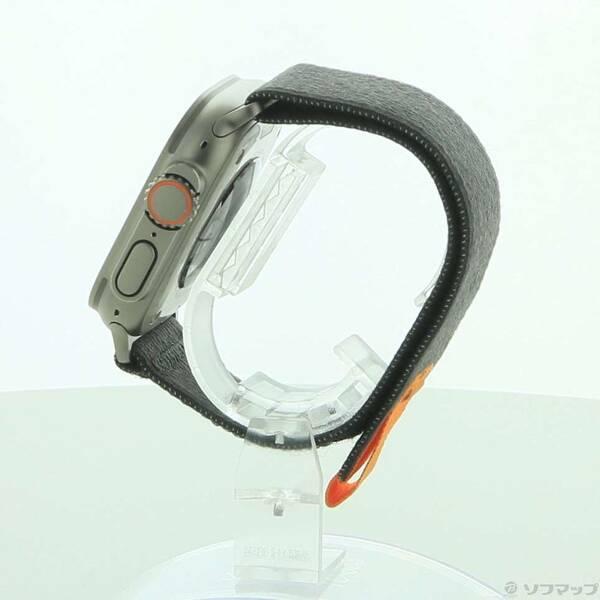 〔中古〕Apple(アップル) Apple Watch Ultra GPS + Cellular 49mm チタニウムケース ブラック／グレイトレイルループ〔344-ud〕 |  | 01