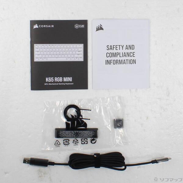 〔中古〕CORSAIR(コルセア) K65 RGB MINI CH-9194014-JP 銀軸〔377-ud〕 |  | 04